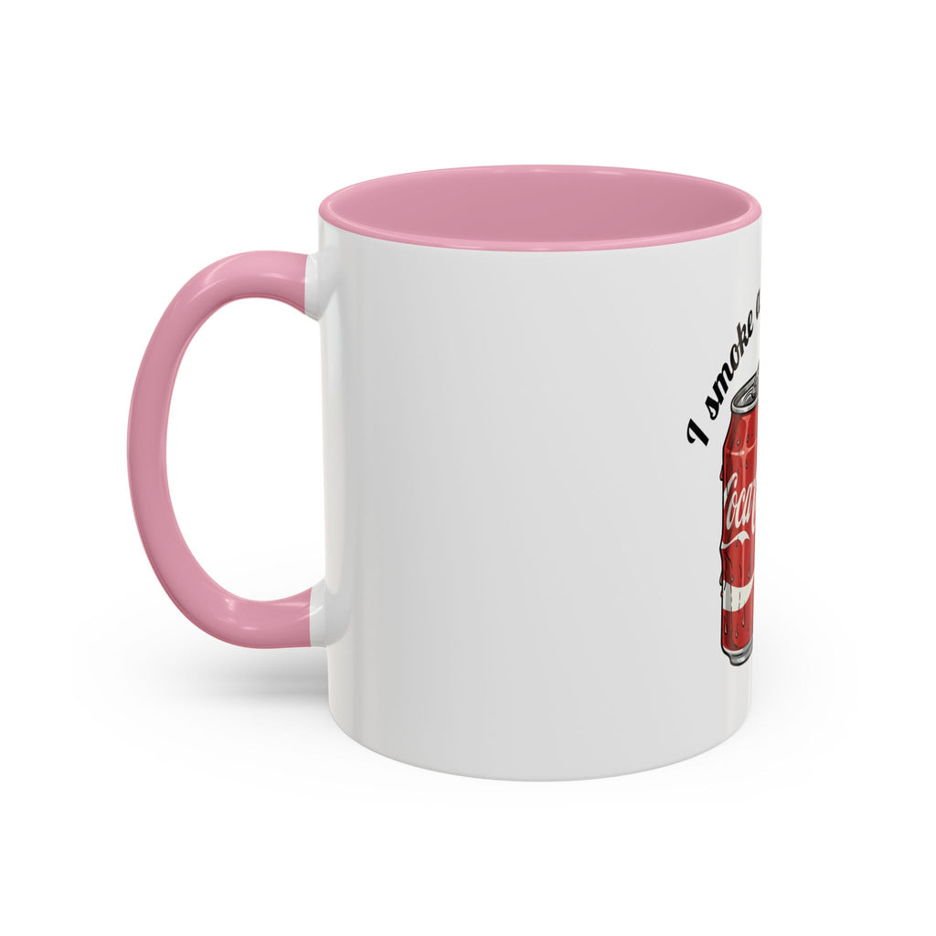 Ceramic Mug — "I Smoke a Packet a Day" Retro Soda & Cigarettes Graphic (11oz/15oz)