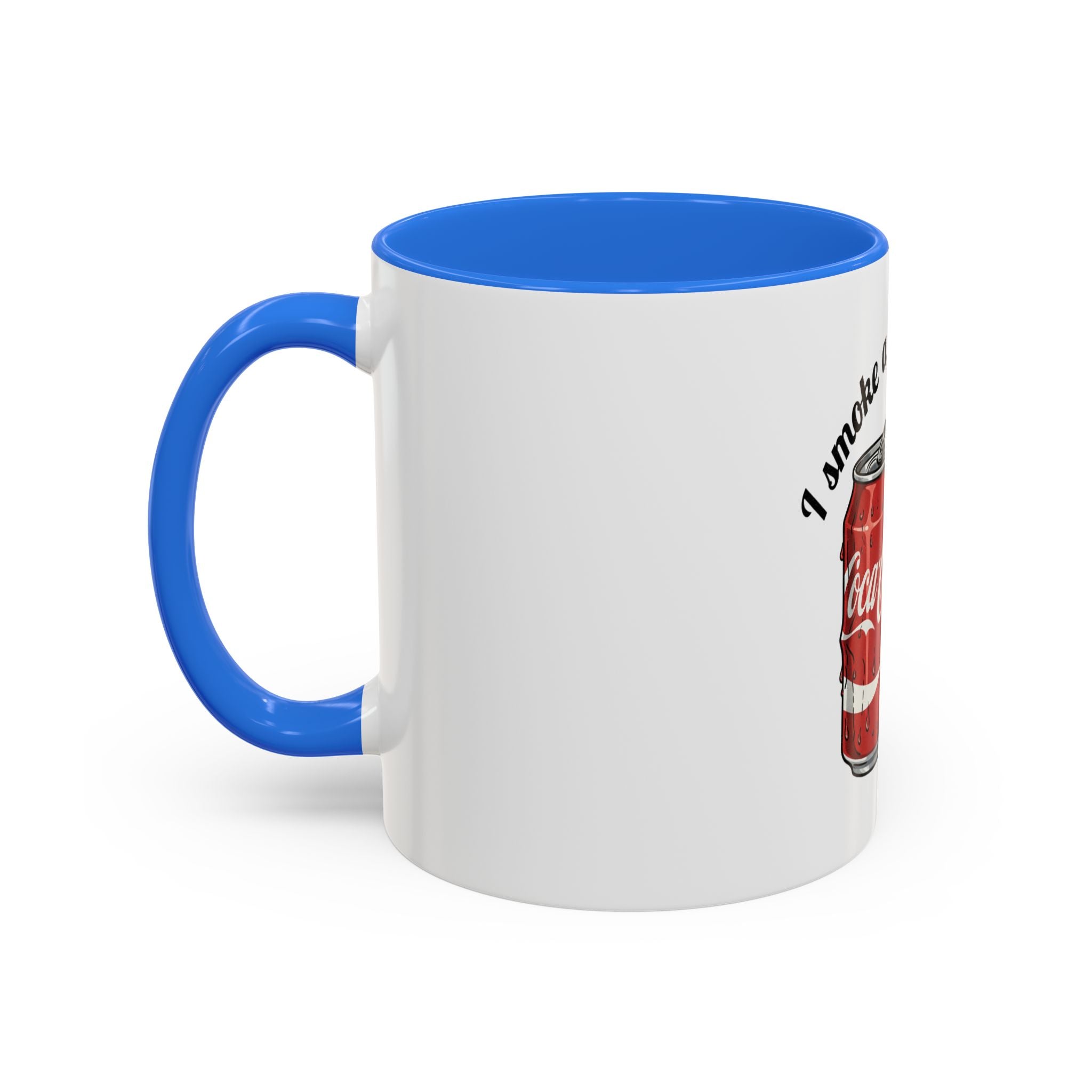 Ceramic Mug — "I Smoke a Packet a Day" Retro Soda & Cigarettes Graphic (11oz/15oz)
