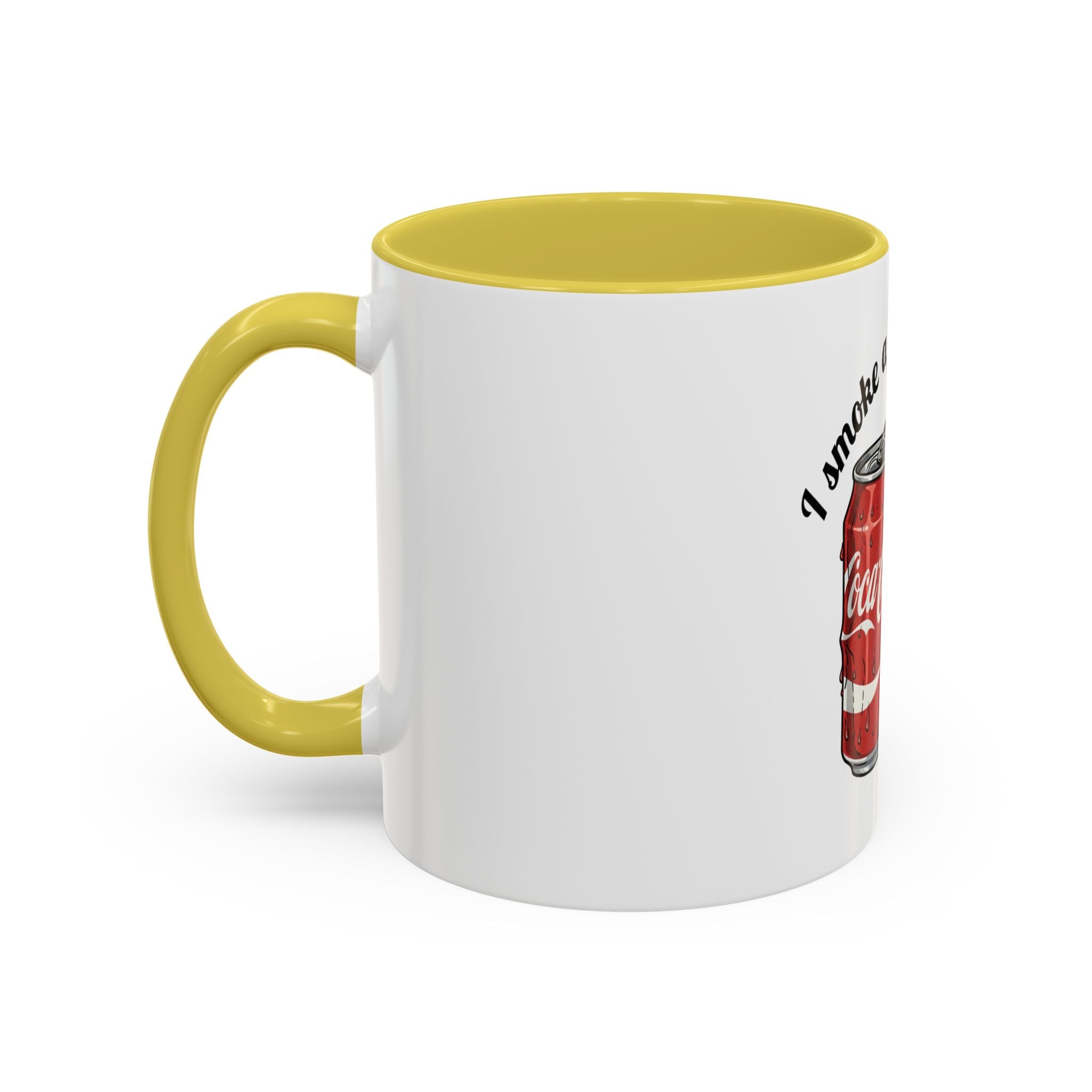 Ceramic Mug — "I Smoke a Packet a Day" Retro Soda & Cigarettes Graphic (11oz/15oz)