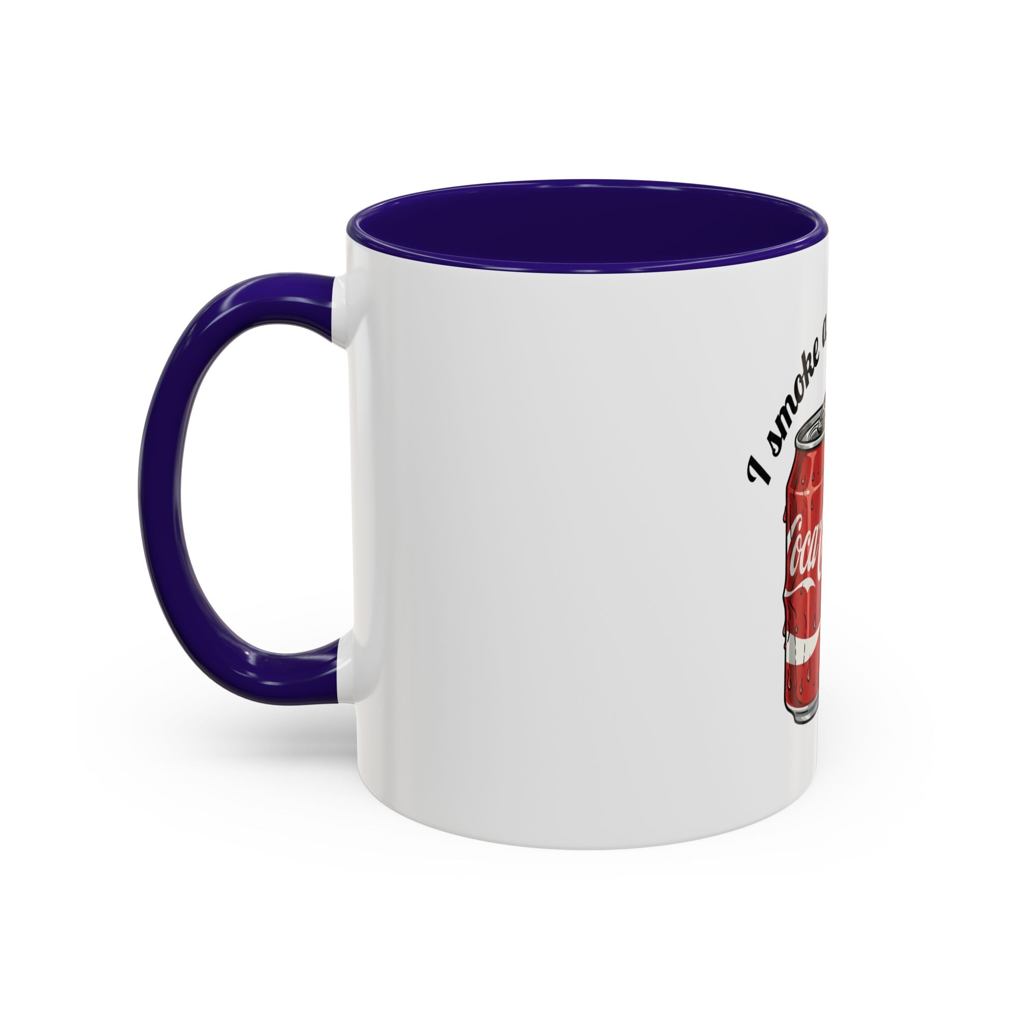 Ceramic Mug — "I Smoke a Packet a Day" Retro Soda & Cigarettes Graphic (11oz/15oz)