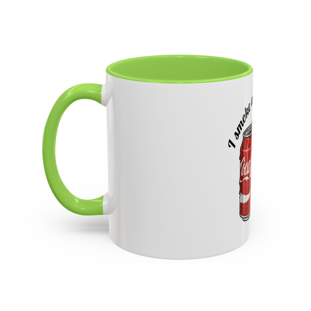 Ceramic Mug — "I Smoke a Packet a Day" Retro Soda & Cigarettes Graphic (11oz/15oz)