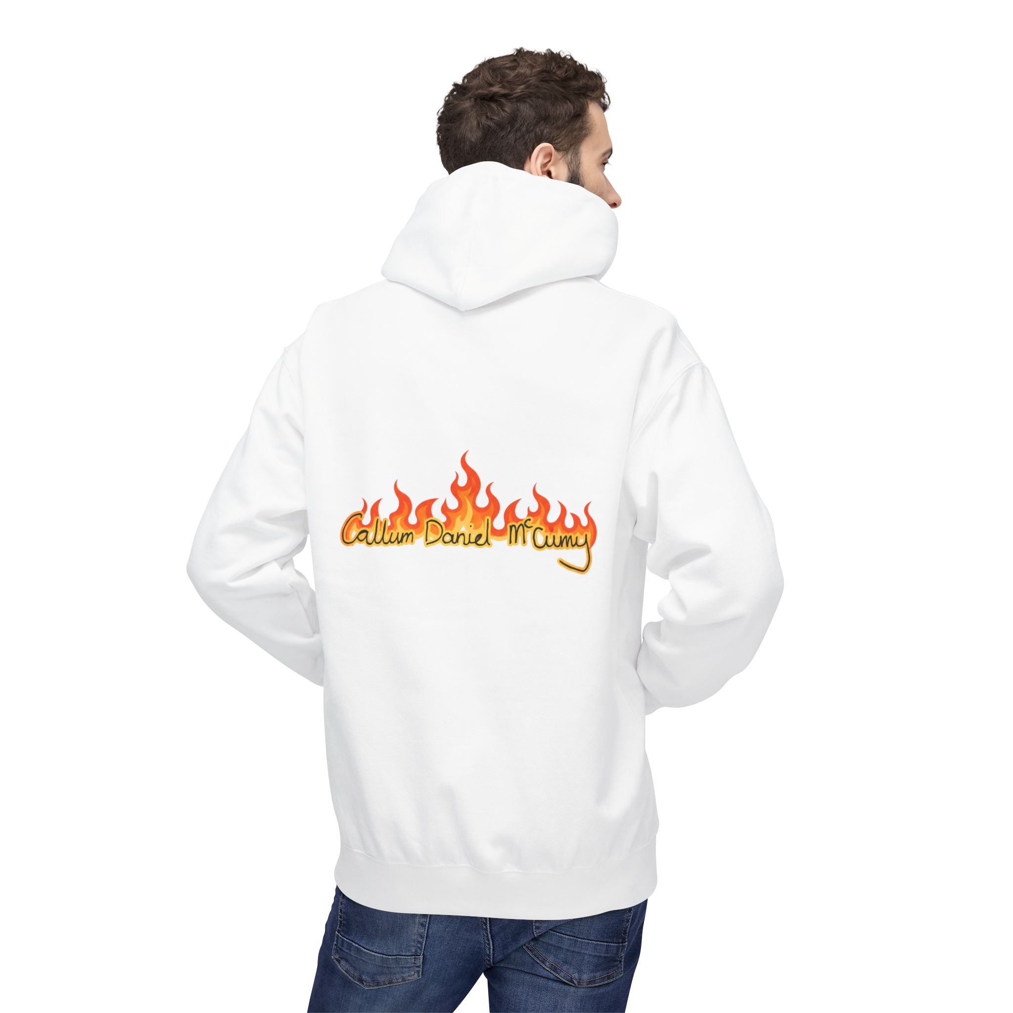 Hoodie — 'Golden Fleece Market' Retro Flame Graphic Pullover
