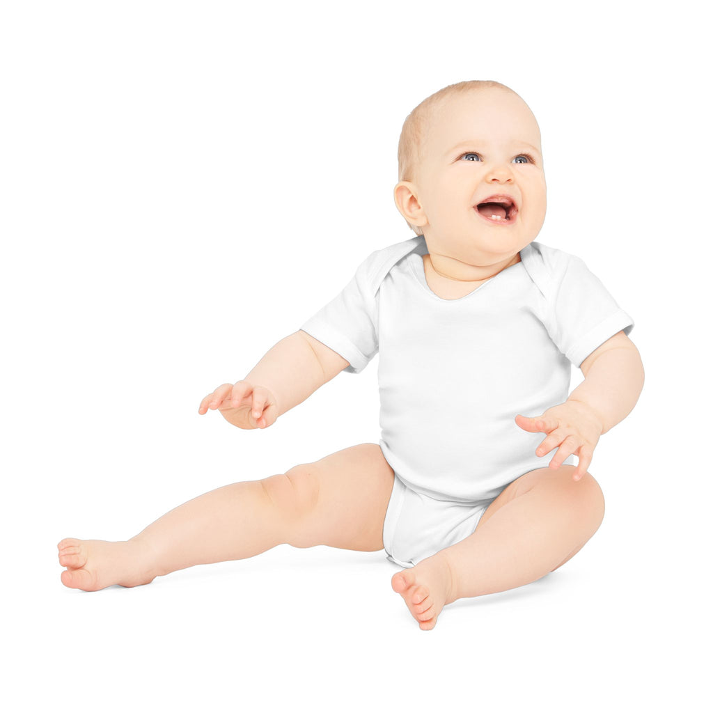 Baby Bodysuit — 'Call Me Papa' Flame Graphic Organic Cotton