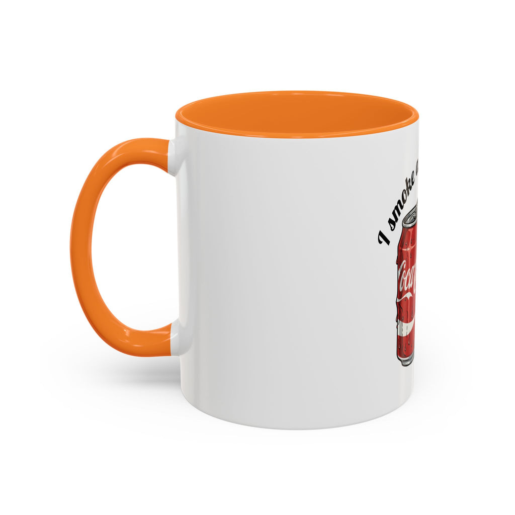 Ceramic Mug — "I Smoke a Packet a Day" Retro Soda & Cigarettes Graphic (11oz/15oz)