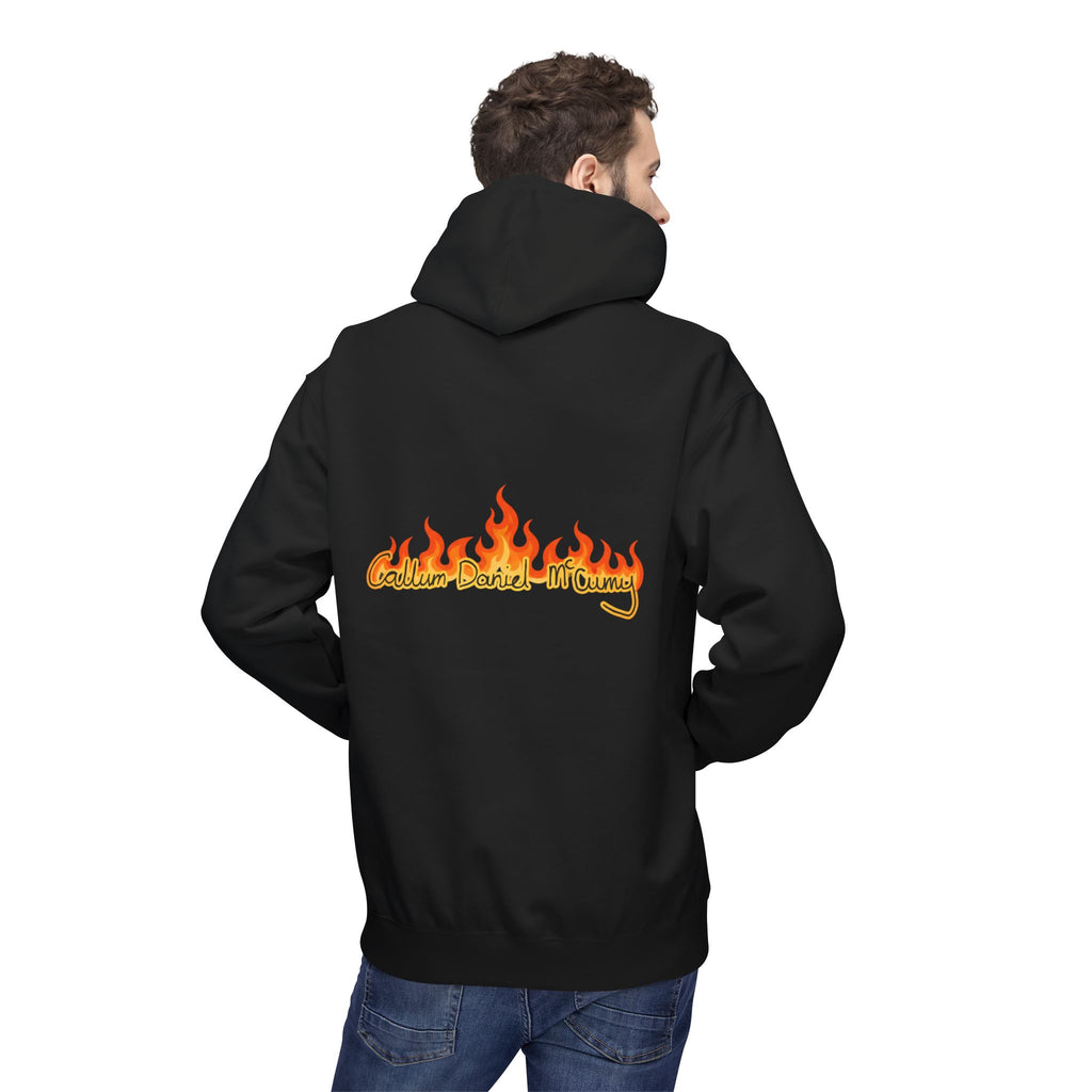 Hoodie — 'Golden Fleece Market' Retro Flame Graphic Pullover