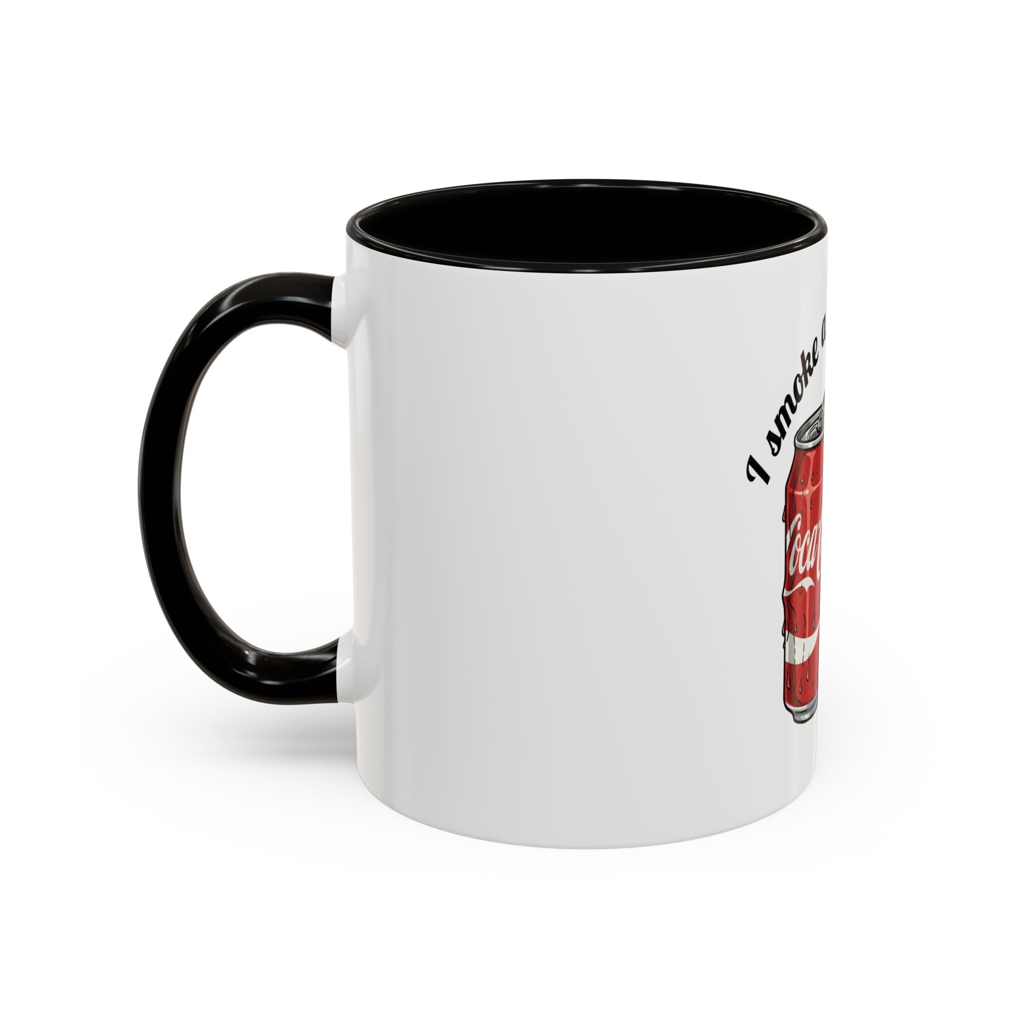 Ceramic Mug — "I Smoke a Packet a Day" Retro Soda & Cigarettes Graphic (11oz/15oz)