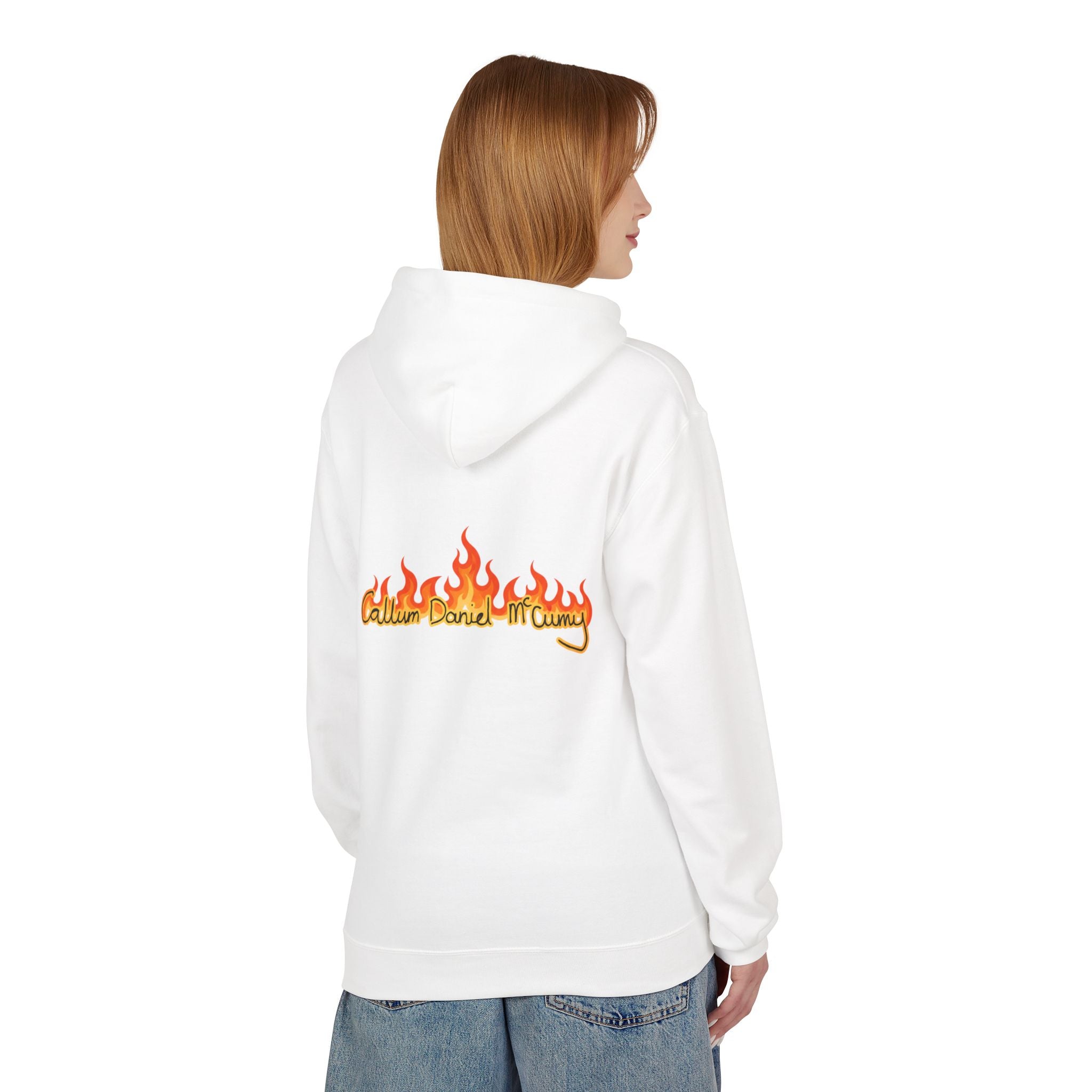 Hoodie — 'Golden Fleece Market' Retro Flame Graphic Pullover