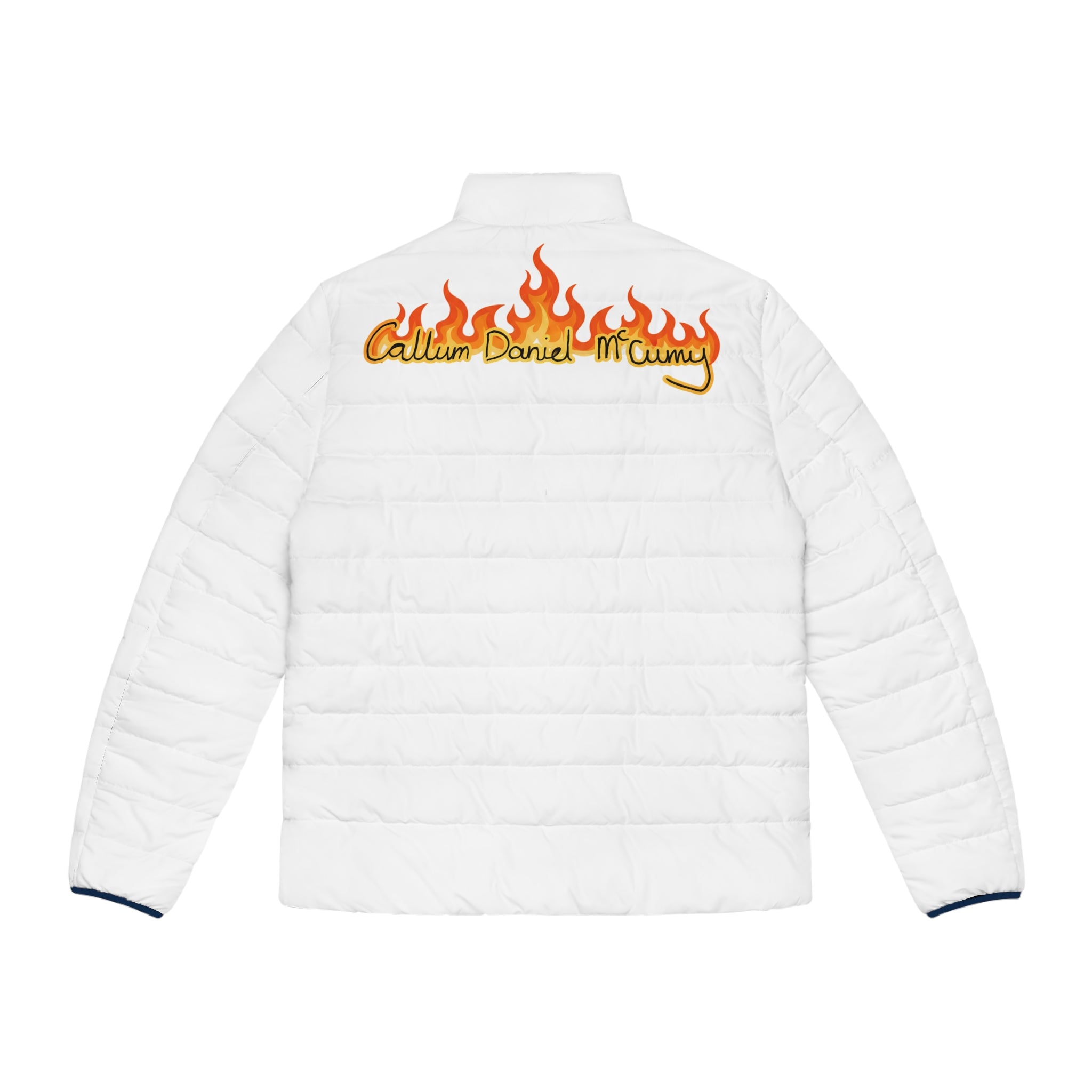 Puffer Jacket — Vintage Campfire Patch Graphic