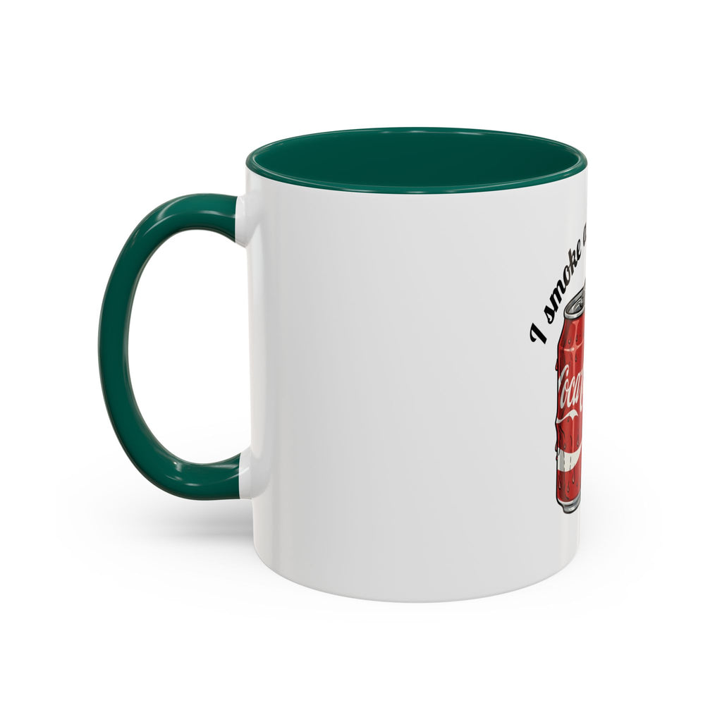 Ceramic Mug — "I Smoke a Packet a Day" Retro Soda & Cigarettes Graphic (11oz/15oz)