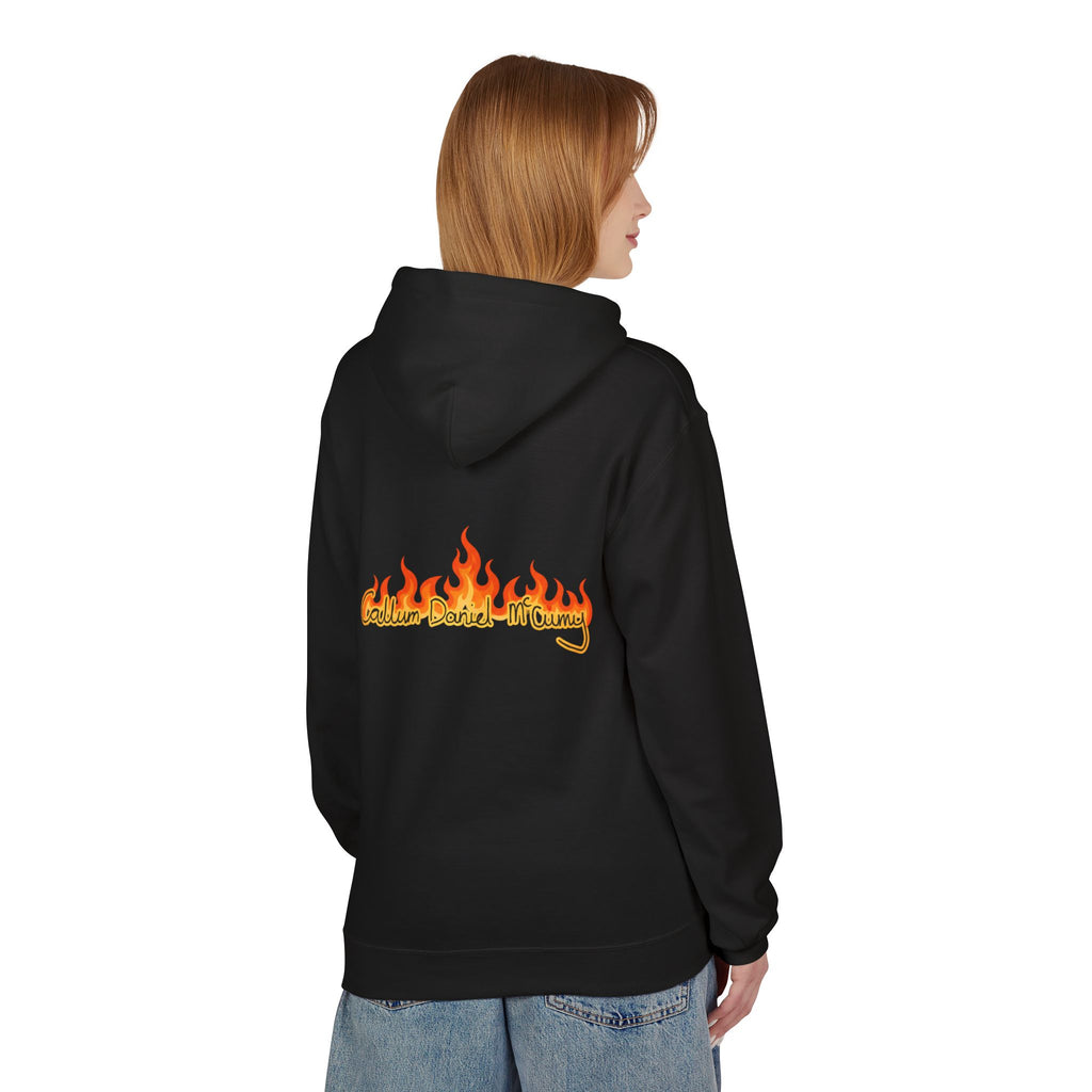 Hoodie — 'Golden Fleece Market' Retro Flame Graphic Pullover